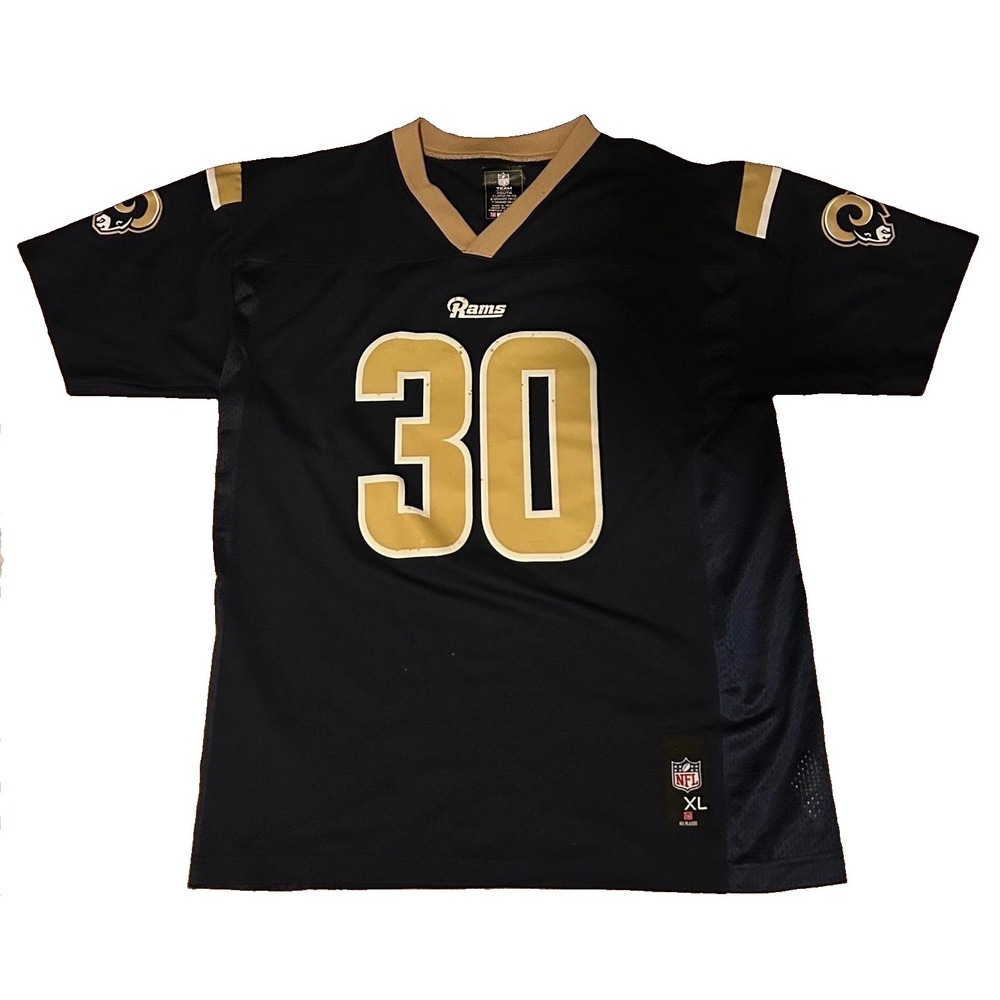 NFL Team Apparel Los Angeles Rams Todd Gurley II 30 Jersey Youth XL Navy Blue